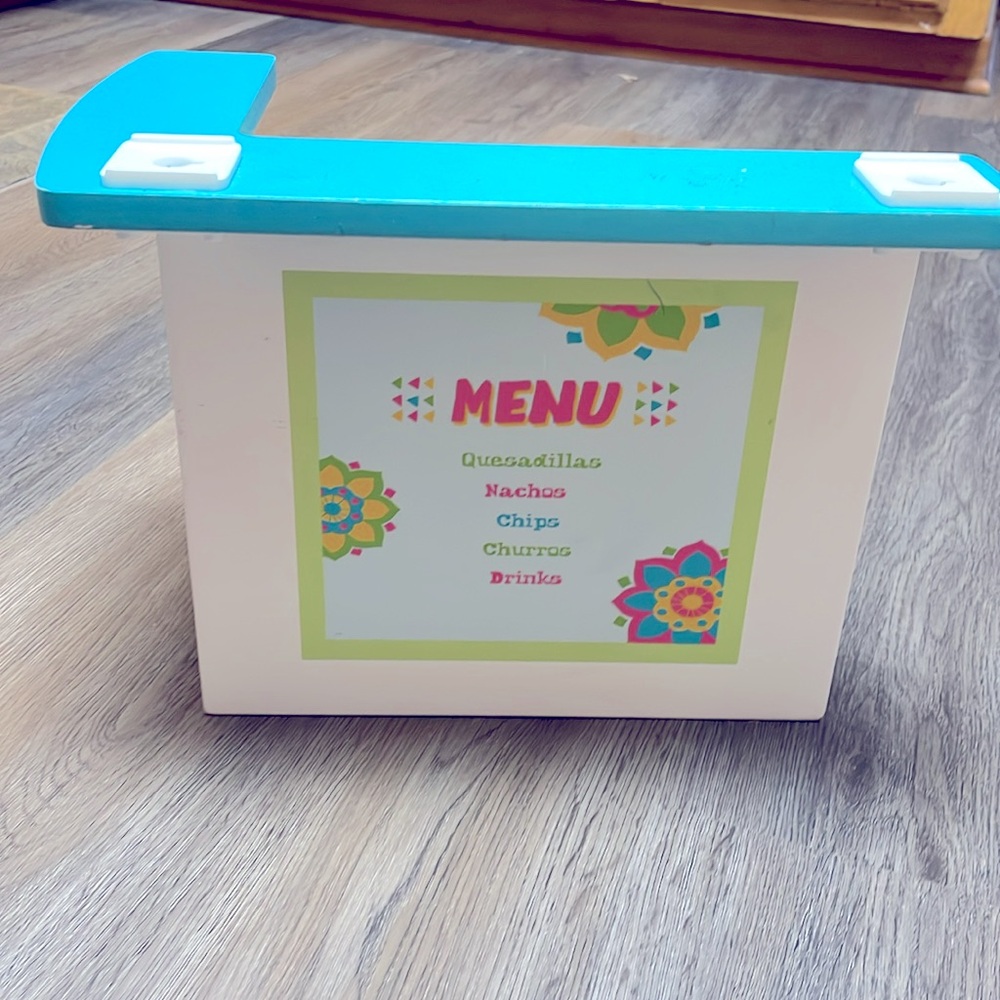 American girl taco stand, for 18 inch doll